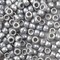 Silver Pony Beads, 720/Pack – Shiny Plastic Craft Beads for Jewelry Making, Classroom Projects & DIY Decorations